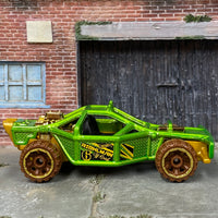 Loose Hot Wheels - Roll Cage Off Road Sandrail - Green and Gold