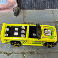 Loose Hot Wheels - Boom Box Mini Truck- Yellow and Green