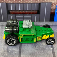 Loose Hot Wheels - Brick and Motor - Green and Yellow