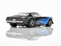 AFX 1973 Camaro Wildfire Black/Blue HO Slot Car — official product view 2