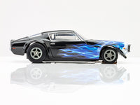 AFX 1973 Camaro Wildfire Black/Blue HO Slot Car — official product view 5