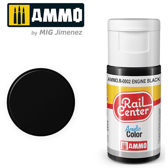 Ammo Mig Rail Center Engine Black (15ml) — exact product view