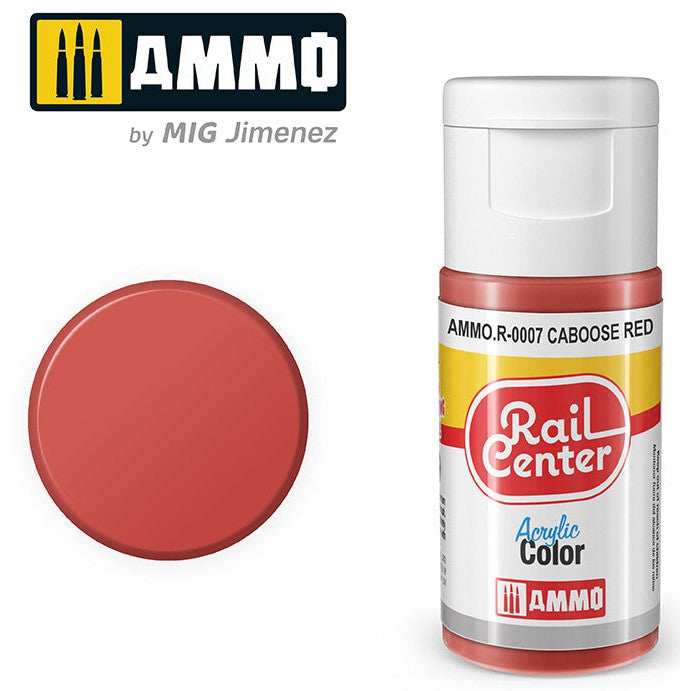 Ammo Mig Rail Center Caboose Red (15ml) — exact product view