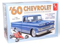 AMT 1960 Chevy Custom Fleetside Pickup with Go Kart 1:25 kit box front