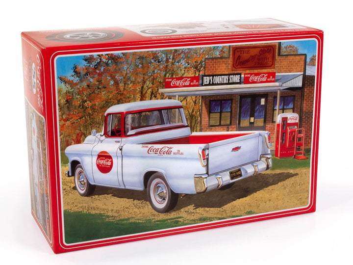 AMT 1955 Chevy Cameo Pickup Coca-Cola 1:25 model kit view 1