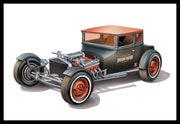 AMT1167 1925 Ford Model T Chopped 2-Car Set exact product image 5