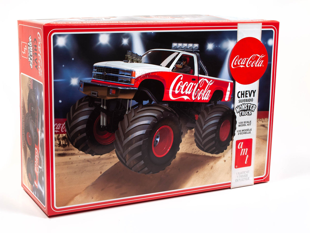 AMT1184 1988 Chevrolet Silverado Monster Truck Coca-Cola exact product image 1