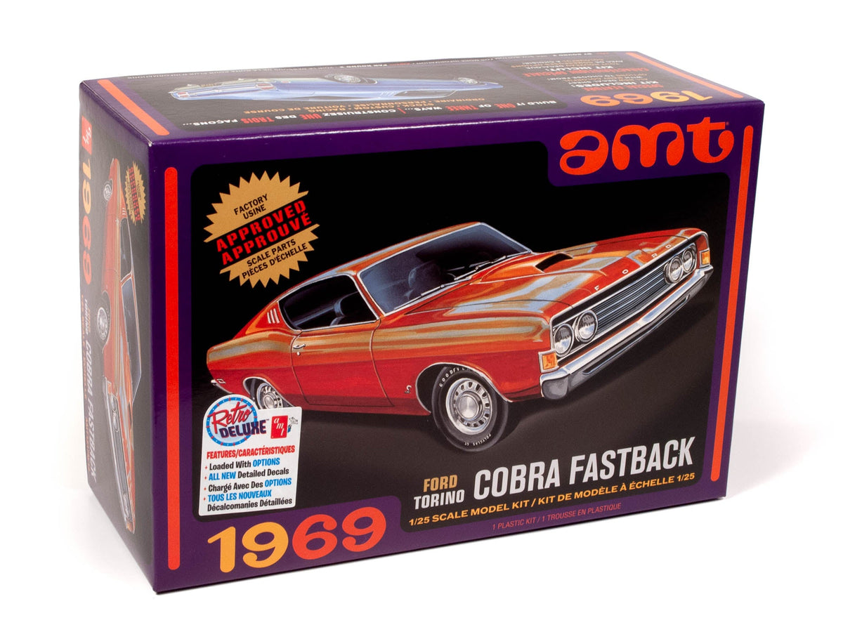 AMT1217 1969 Ford Torino Cobra Fastback 3-in-1 exact product image 1