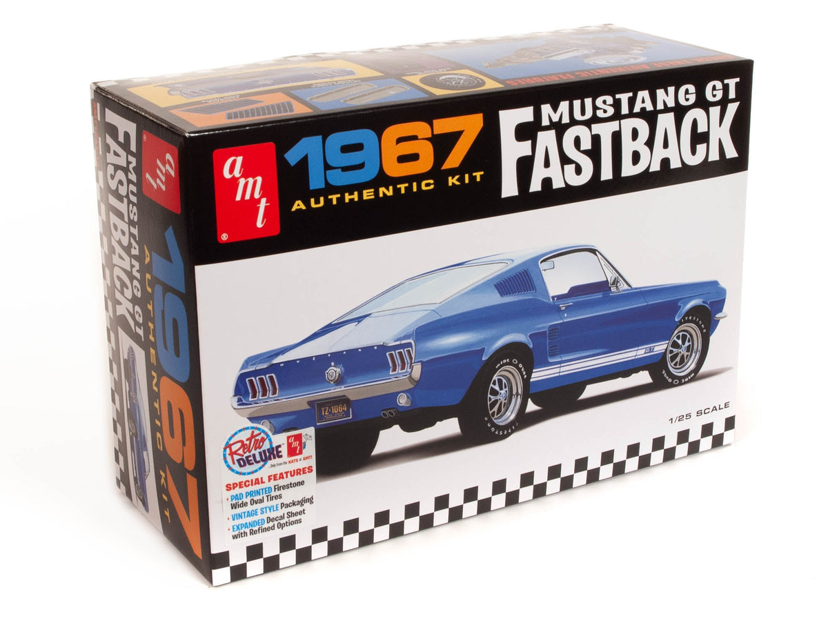 AMT1241 1967 Ford Mustang GT Fastback model kit box