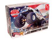 AMT1252 USA-1 Chevy Silverado Monster Truck model kit box