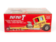 AMT1258 Infini-T Custom Dragster model kit box side 1