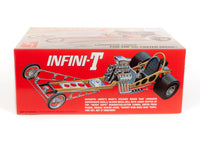 AMT1258 Infini-T Custom Dragster model kit box side 2