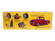 AMT 1953 Ford Pickup "Modified Stocker Hauler" Gulf 1:25 Scale Model Kit - official exact-product image 2