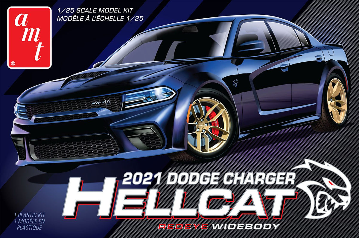 Amt Dodge Charger Hellcat Redeye Widebody 1:25 Scale Model Kit - official exact-product image 1