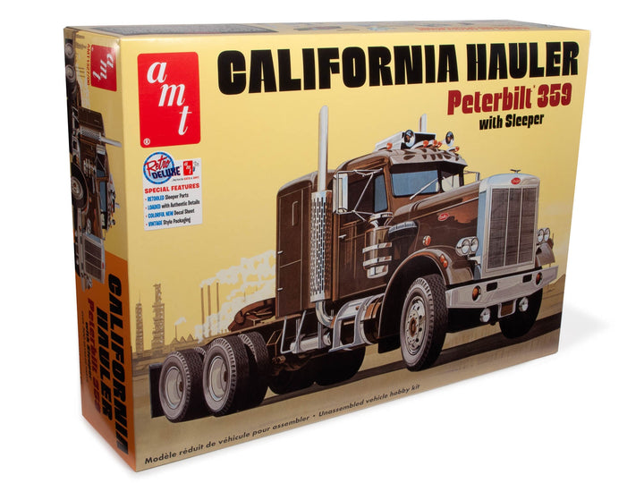 AMT Peterbilt 359 California Hauler w/Sleeper 1:25 Scale Model Kit - official exact-product image 1