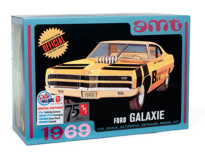 AMT 1969 Ford Galaxie Hardtop 1:25 Scale Model Kit - official exact-product image 1