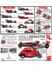 Amt Fiat Double Dragster 1:25 Scale Model Kit - official exact-product image 2