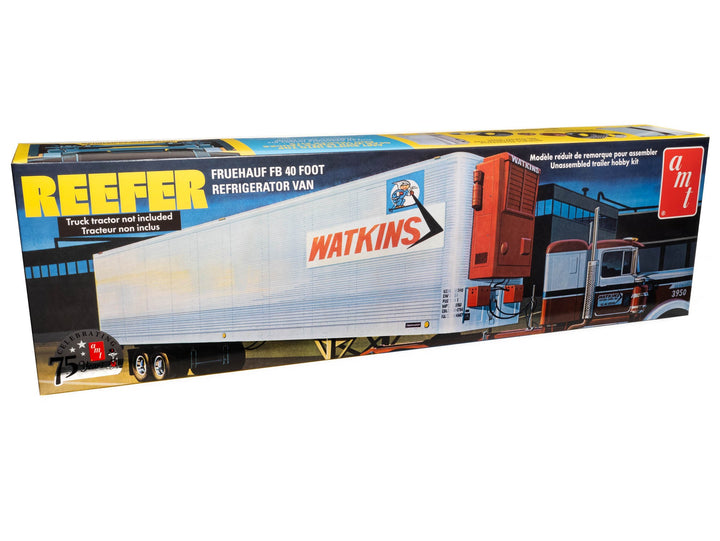 AMT Fruehauf 40' Reefer Trailer Watkins 1:25 Scale Model Kit - official exact-product image 1