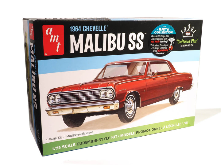 AMT 1964 Chevy Chevelle Malibu Super Sport "Craftsman Plus" 1:25 Scale Model Kit product view 1