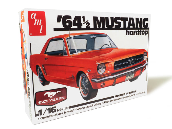 AMT 1964.5 Ford Mustang Coupe 60th Anniversary 1:16 Scale Model Kit - official exact-product image 1