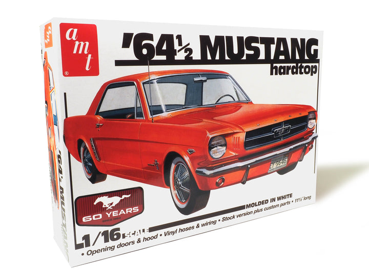 AMT 1964.5 Ford Mustang Coupe 60th Anniversary 1:16 Scale Model Kit - official exact-product image 1