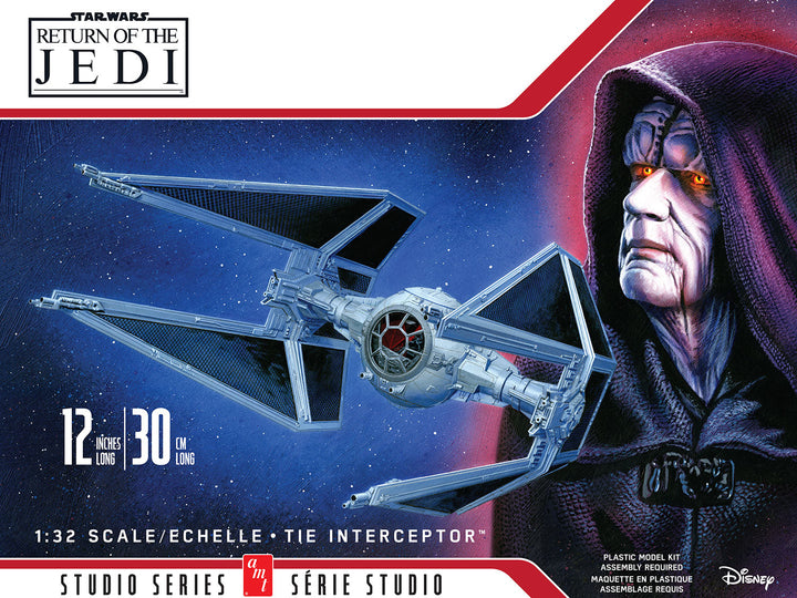 "PRE-ORDER" AMT Star Wars: Return of the Jedi TIE Interceptor 1:32 Scale Model Kit (DUE LATE SEPTEMBER 2026) - official exact-product image 1