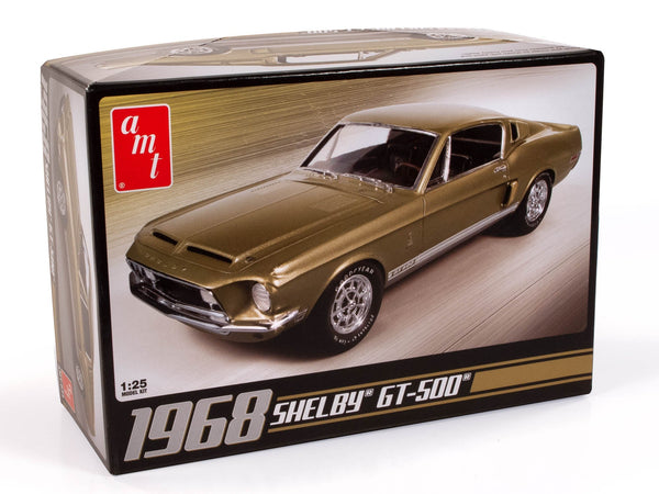 AMT 634 1968 Shelby GT-500 1:25 scale model kit, official front package image