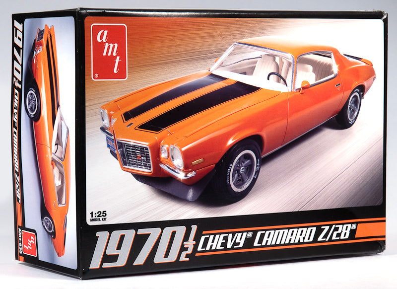 AMT 1970 1/2 Chevy Camaro Z-28 1:25 Scale Model Kit - official exact-product image 1