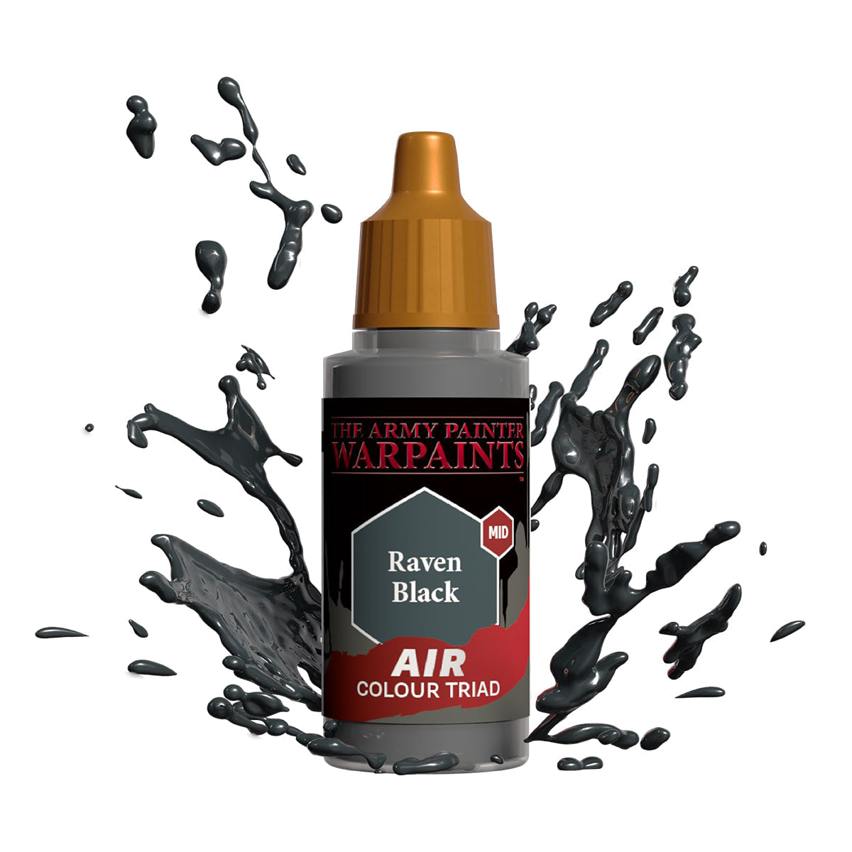 The Army Painter Warpaints Air: Raven Black - official exact-product image 1