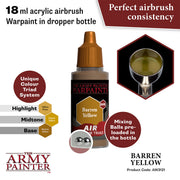 The Army Painter Warpaints Air: Barren Yellow - official exact-product image 2