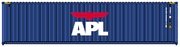 APL 40' HIGH CUBE containers with Magnetic system, Corrugated-side. JTC # (405107) exact product view 4