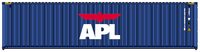 APL 40' HIGH CUBE containers with Magnetic system, Corrugated-side. JTC # (405107) exact product view 4
