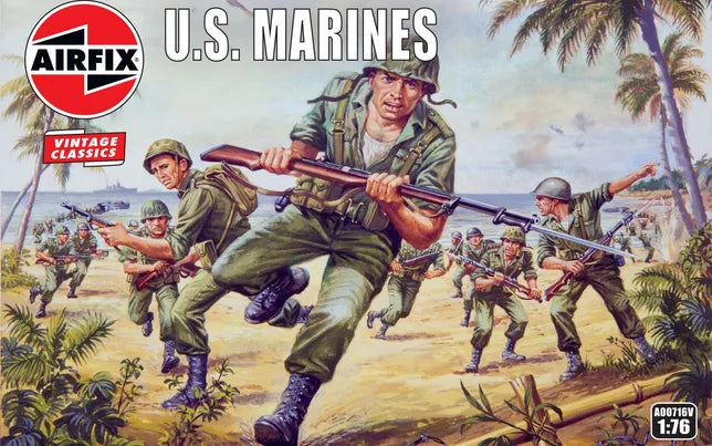 Airfix WWII US Marines 1:76 Model Kit - image 1