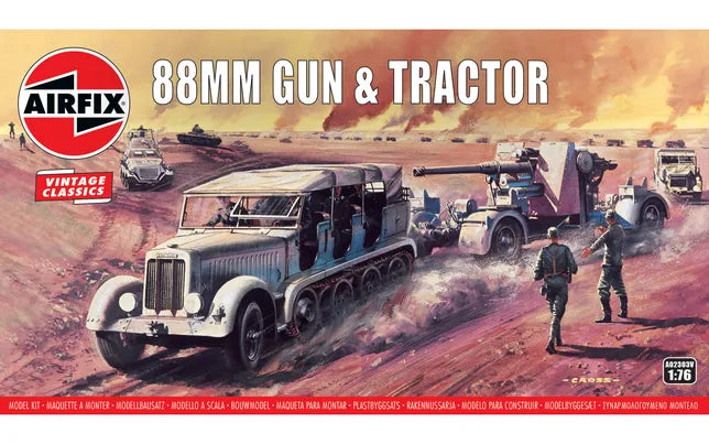 Airfix 88mm Gun & Tractor 1:76 Model Kit - image 1