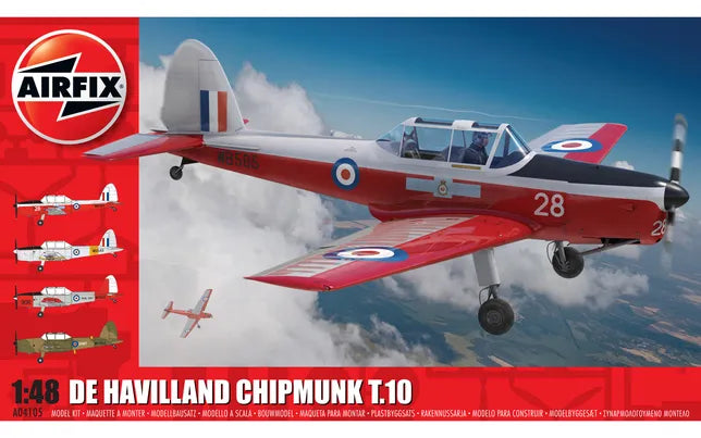 Airfix de Havilland Chipmunk T.10 1:48 Model Kit - image 1