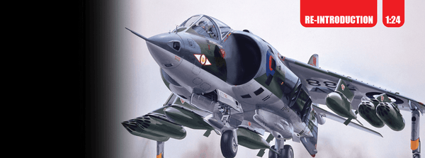 Airfix Hawker Siddeley Harrier GR.1 1:24 model kit view