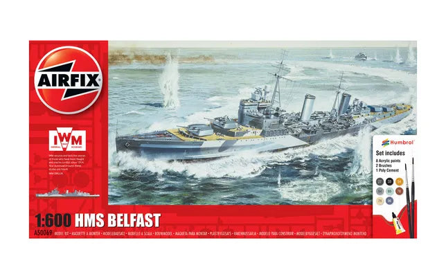 Airfix HMS Belfast Gift Set 1:600 box art