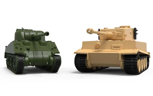 Airfix Tiger I vs Sherman Firefly 1:72 set view
