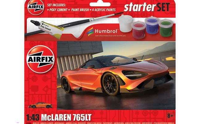 Airfix McLaren 765LT 1:43 starter set box art
