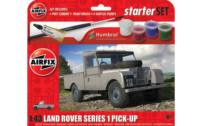 Airfix Land Rover Series 1 Pick-Up 1:43 starter set box art