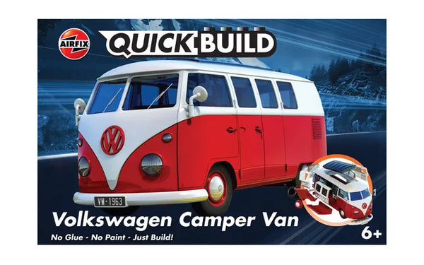Airfix QUICKBUILD Volkswagen Camper Van red model