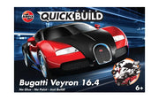 Airfix QUICKBUILD Bugatti Veyron black and red model
