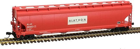 Atlas 50006009 N scale red Cain Chemicals ALAX 5701 covered hopper number 36823