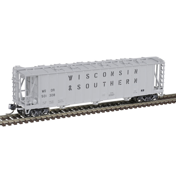 Atlas N General American 2600 Airslide Hopper Wisconsin Southern 501308 side view