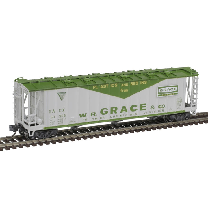 Atlas N General American 2600 Airslide Hopper WR Grace GACX 50568 side view