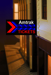 Miller Engineering HO Scale Amtrak Station Sign — exact product reference