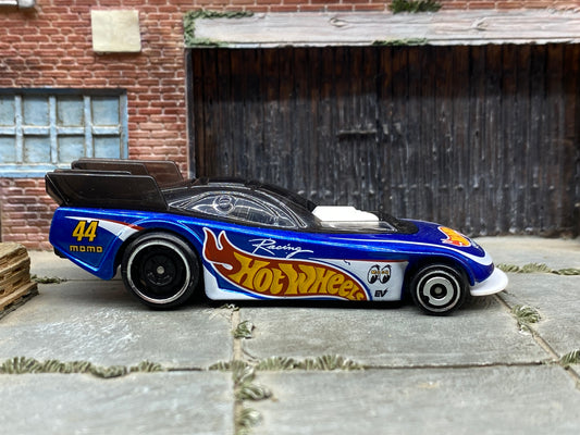 Loose Hot Wheels - Supercharged Funny Car Dragster - Blue Hot Wheels