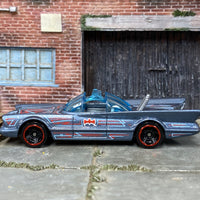 Loose Hot Wheels - Batman Batmobile 60's TV Series Car - Blue and Red