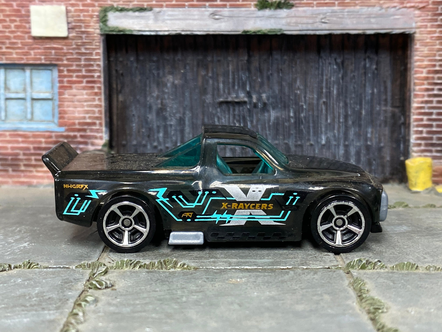 Loose Hot Wheels - Draftnator Race Truck - Transparent Black and Blue