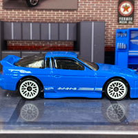 Loose Hot Wheels 1996 Nissan 180SX Type X - Blue and White